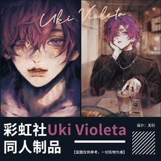 【CACG】Noctyx Uki Violeta Fan ป้ายเลเซอร์ โพลารอยด์ สินค้า NIJISANJI EN