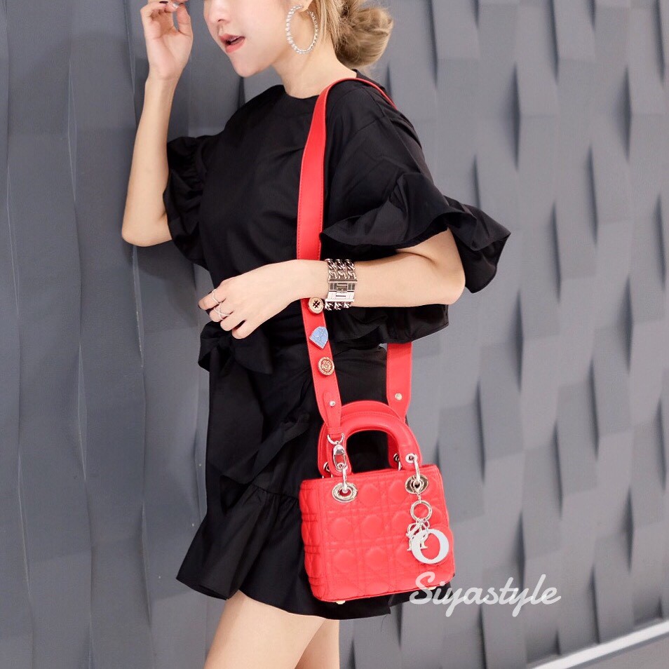 เช็คก่อนสั่ง-กระเป๋า-mini-lady-bag-หนังpu-lambskin