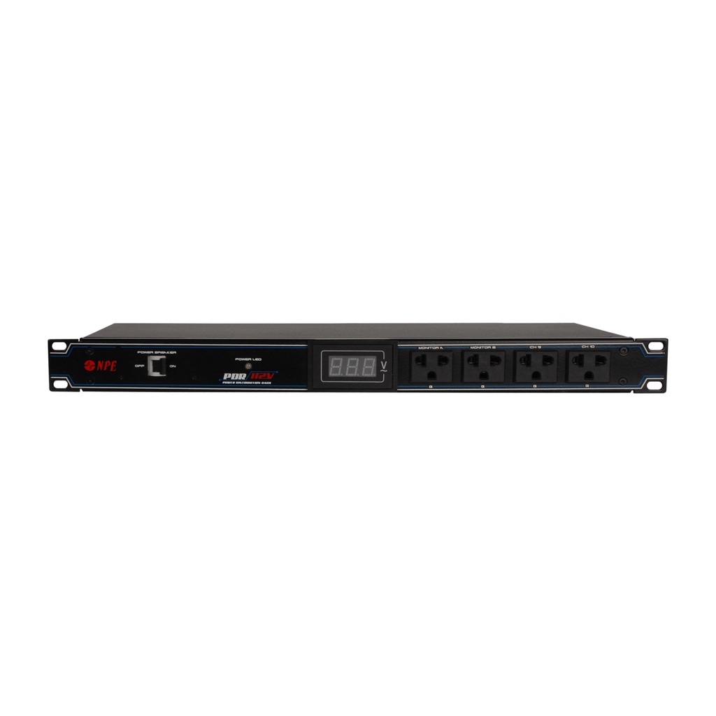 npe-pdr-112v-กล่องปลั๊กไฟติดแร็ค-ขนาด-1u-power-distribution-rack