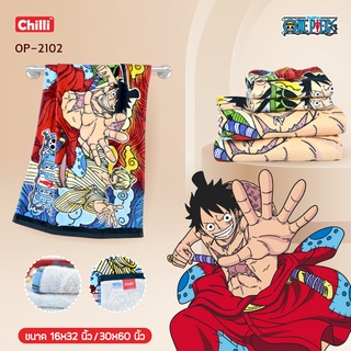 ของแท้ 100% JHC Towel ผ้าขนหนู ผ้าเช็ดตัว ลิขสิทธิ์ One Piece OP-2102