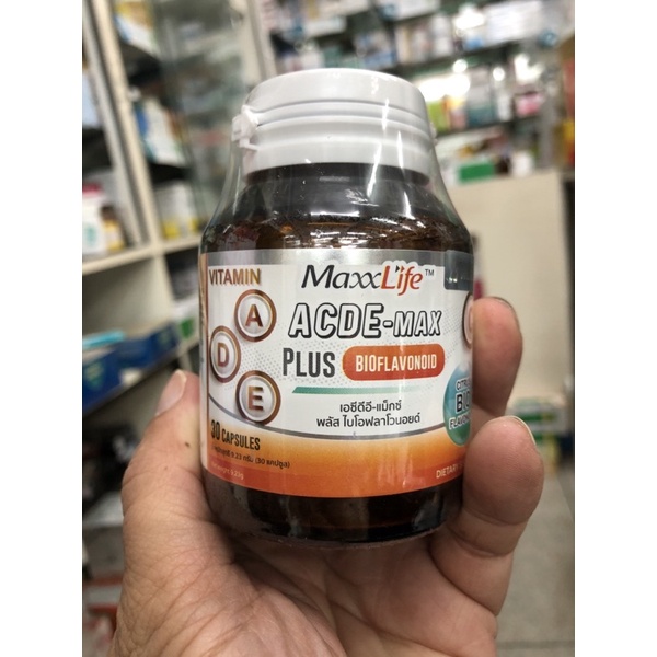 exp-2023-maxx-life-acde-max-plus-bioflavonoid-เสริมสร้างภูมิคุ้มกัน-บำรุงร่างกาย-30-แคบซูล