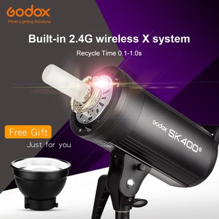 Godox SK400II Studio Flash 400Ws GN65 with Built-in Godox 2.4G Wireless X System