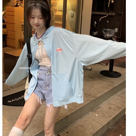ภาพสินค้าfashiongirl1688ใหม่ ใหม่ เสื้อแขนยาวมีฮู้ด ฮู้ดเกาหลีเสื้อกางหนาวแฟชั่นสตรีเกาหลีแฟชั่นน่ารักๆผ้านุ่มใส่สบาย พร้อมส่ง จากร้าน fashiongirl1688 บน Shopee ภาพที่ 6