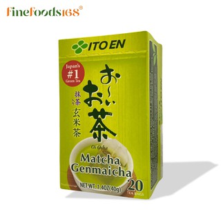 อิโตเอ็น ชาเขียวญี่ปุ่นผสมข้าวคั่วชนิดซอง 40 กรัม Itoen Oi Ocha Matcha Genmaicha 40 g.