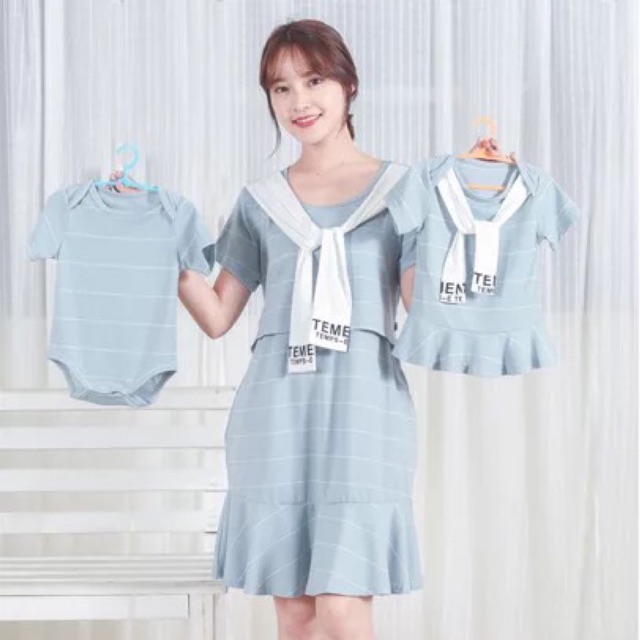 ชุดเปิดให้นม-ชุดคู่แม่ลูก-เซ็ท-3-ชิ้นพ่อแม่ลูก-พร้อมส่ง