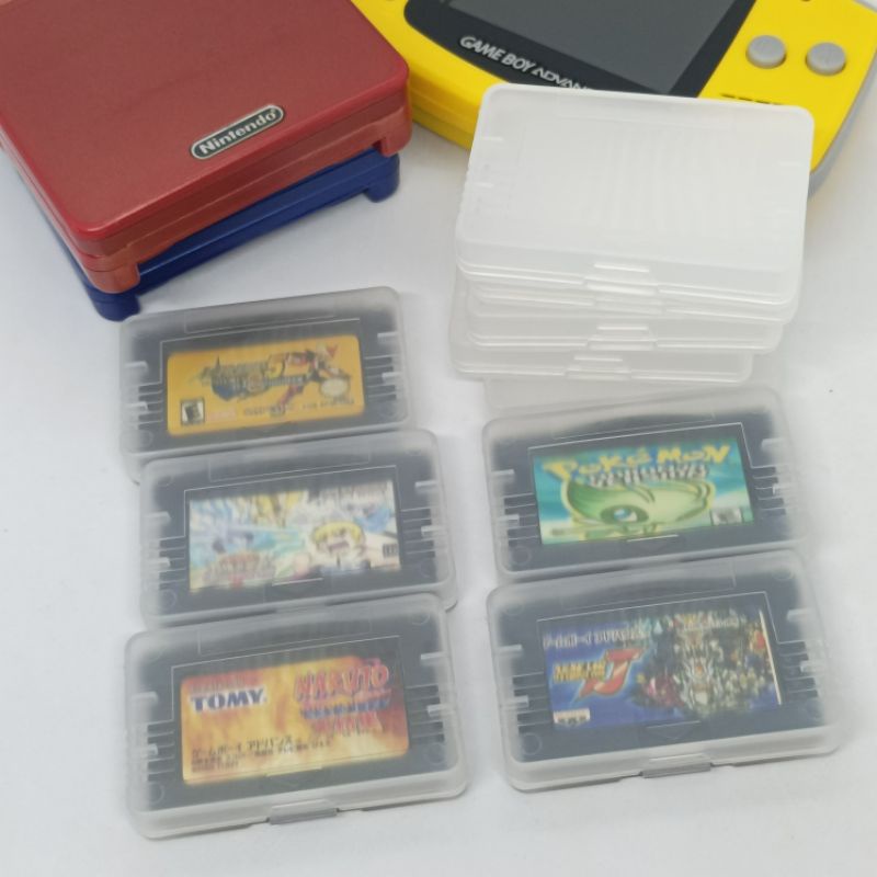 ภาพหน้าปกสินค้ากล่องพลาสติกใส่ตลับเกมบอยแอดวานซ์ NINTENDO GAMEBOY ADVANCE GBA Cartridge Case จากร้าน hughobby บน Shopee