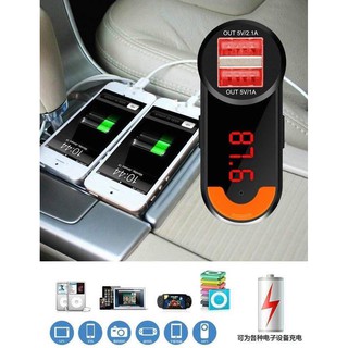 cherry BC10 Wireless Bluetooth Stereo CarKit FM Transmitter LED Display Dual USB Charger