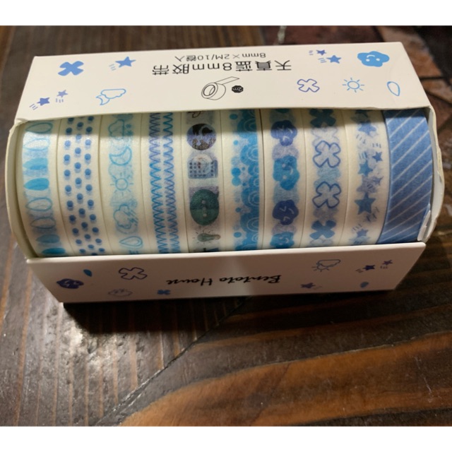 เทปตกแต่ง-washi-tape-ขายม้วนละ10บาท