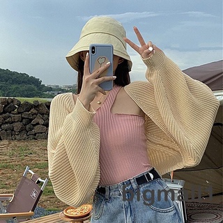 ♔Zc♧เสื้อคาร์ดิแกนแขนยาวลําลอง ผ้าถัก สีพื้น แฟชั่นฤดูใบไม้ร่วง สําหรับผู้หญิง