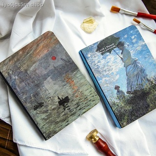 เครื่องเขียน™✆◙Muran ภาพวาดที่มีชื่อเสียงระดับโลกภาพวาดสีน้ำมัน Van Gogh Monet Starry Sky คู่มือโน้ตบุ๊คแบบพกพา Diary No