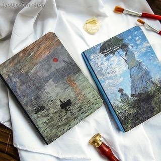 เครื่องเขียน™✆◙Muran ภาพวาดที่มีชื่อเสียงระดับโลกภาพวาดสีน้ำมัน Van Gogh Monet Starry Sky คู่มือโน้ตบุ๊คแบบพกพา Diary No