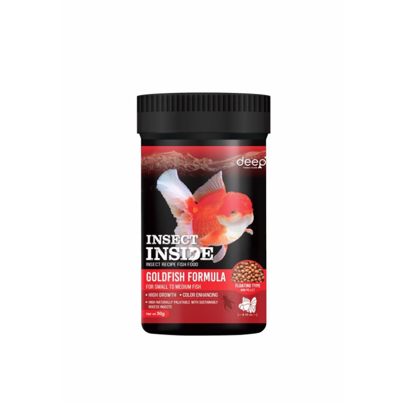 DEEP INSECT INSIDE อาหารปลาทอง สูตรผสมโปรตีนจากแมลง โปรตีนสูงเร่งโต ...