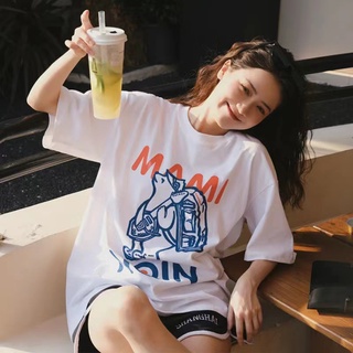 fashiongirl  ใหม่เสื้อยืดแฟชั่นพิมพ์ลายสัตว์แฟชั่นชายหญิงคอกลมแขนสั้นผ้านุ่มใส่สบายเก๋ๆฤดูร้อนใส่สบายด์เสื้อยืดง แฟชั่น