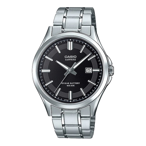 ภาพหน้าปกสินค้านาฬิกา Casio ผู้ชาย กระจกคริสตัลแซฟไฟร์ รุ่น MTS-100D-1A สายสเตนเลสสตีล, MTS-100L-1A สายหนัง 100% รับประกัน 1 ปี จากร้าน siam_watch บน Shopee