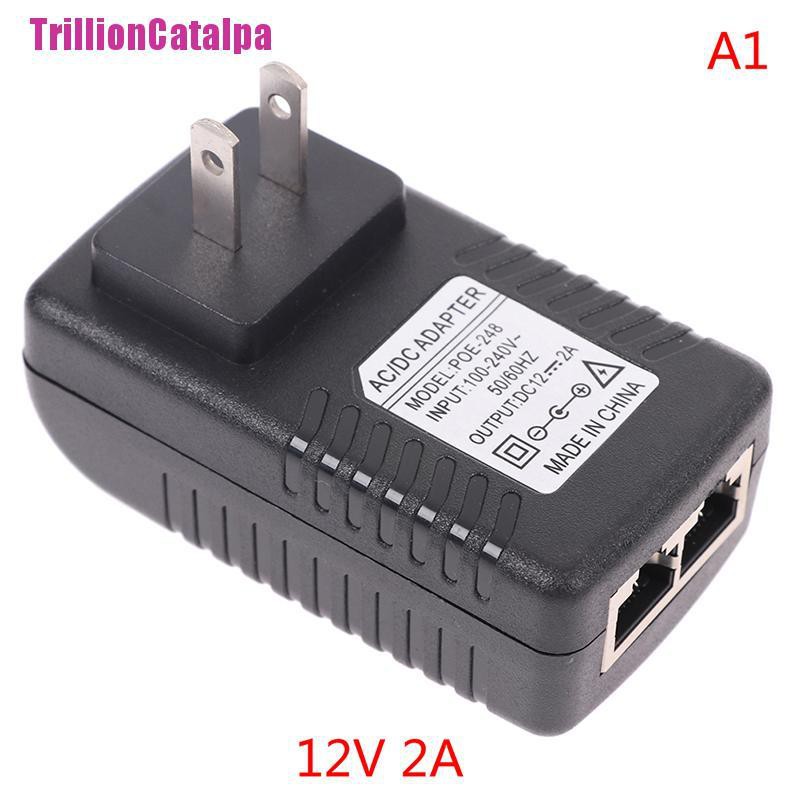 ภาพหน้าปกสินค้าหัวฉีดพาวเวอร์ AC 110V-240V เป็น DC 12V 15V 24V 48V 0.5A 1A POE จากร้าน trillioncatalpa.th บน Shopee