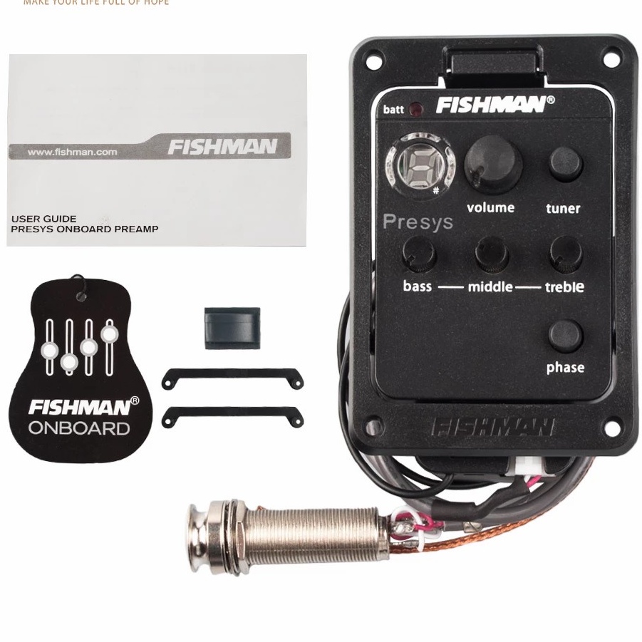 พร้อมส่ง-fishman-presys-101-fishman-ปิ๊กอัพ-preamp-eq-รุ่น-presys-101-eq-กีต้าร์โปร่ง-มี-tuner-ในตัว-ติดตั้งเองได้