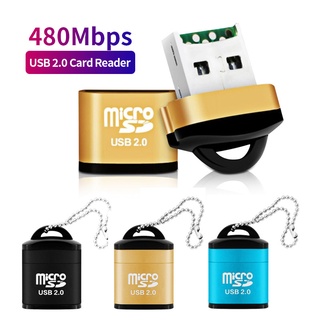อะแดปเตอร์การ์ดรีดเดอร์ USB Micro SD TF USB 2.0 ความเร็วสูง สําหรับแล็ปท็อป