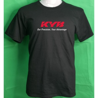 Kyb KAYABA เสื้อยืดลําลอง ผ้าฝ้าย 100% แขนสั้น พิมพ์ลาย lelaki สีดํา พลัสไซซ์ XS-3XL ของขวัญวันเกิด สําหรับผู้ชาย