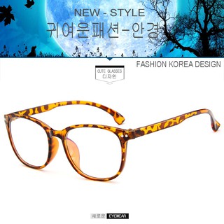 Fashion เกาหลี แฟชั่น แว่นตากรองแสงสีฟ้า รุ่น 2339 C-3 สีน้ำตาลลายกละ ถนอมสายตา (กรองแสงคอม กรองแสงมือถือ