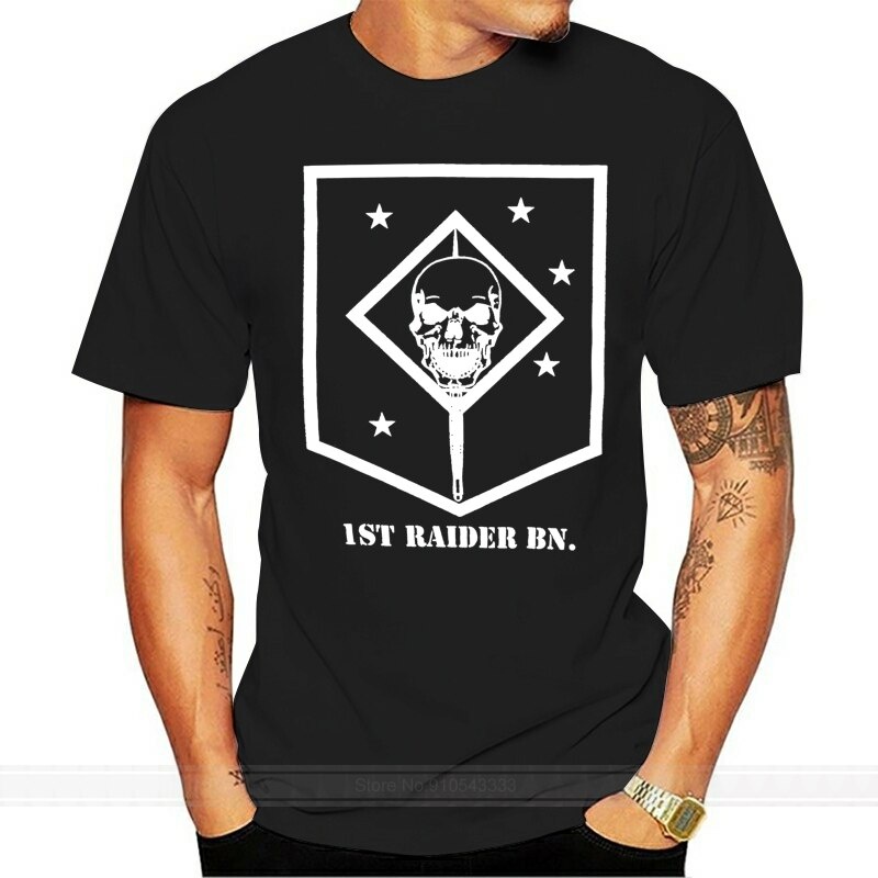 เสื้อยืดโอเวอร์ไซส์สินค้าใหม่แนวโน้มขายร้อน-raider-bn-เสื้อยืด-usmc-recon-force-recon-marsoc-marine-raider-mens-t-เ