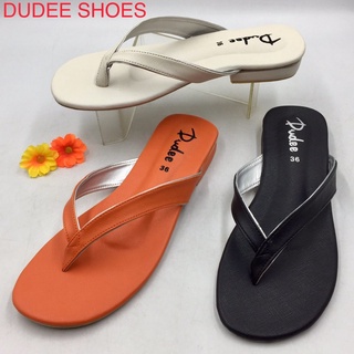 รองเท้าแตะแบบหนีบ (SIZE 35-47) DUDEE SHOES (ส้นก้อน) (มาใหม่)