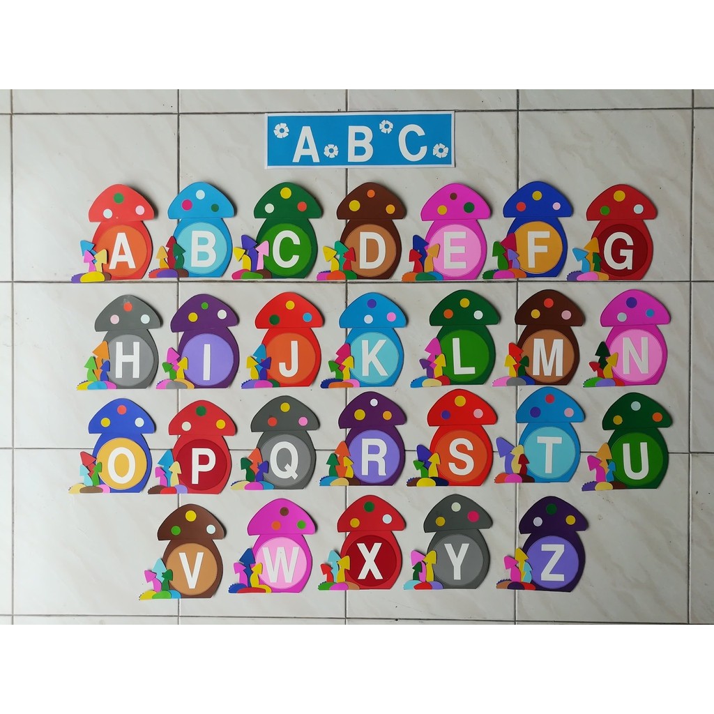 a-z-รูปเห็ด-ไว้สอนเด็กๆเรียนภาษาอังกฤษ