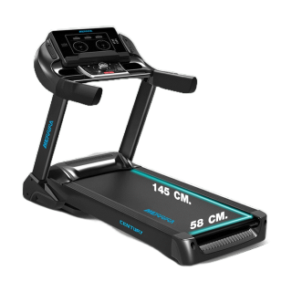 โปรโมชั่น : MERRIRA ลู่วิ่งไฟฟ้า 5 แรงม้า รุ่น MX-1000 สายพานกว้าง 58 ซม. เชื่อมต่อ ZWIFT ได้ โช้คคู่ใหญ่พิเศษ มอเตอร์ 5 แรงม้า