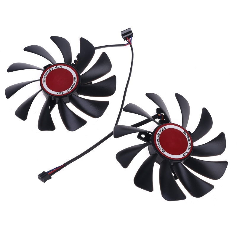 ภาพสินค้าfol 2pcs 95mm FDC10U12S9-C CF1010U12S Cooler Fan for XFX Radeon RX580 RX590 Graphics Card Cooling Fan จากร้าน followyoua.th บน Shopee ภาพที่ 6