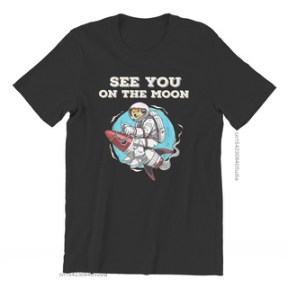 ขายดี!เสื้อยืดคอกลม ผ้าฝ้าย พิมพ์ลาย Bitcoin Cryptocurrency Art Dogecoin Moon สไตล์ฮาราจูกุ คลาสสิก ขนาดใหญ่ แฟชั่นฤดูร้