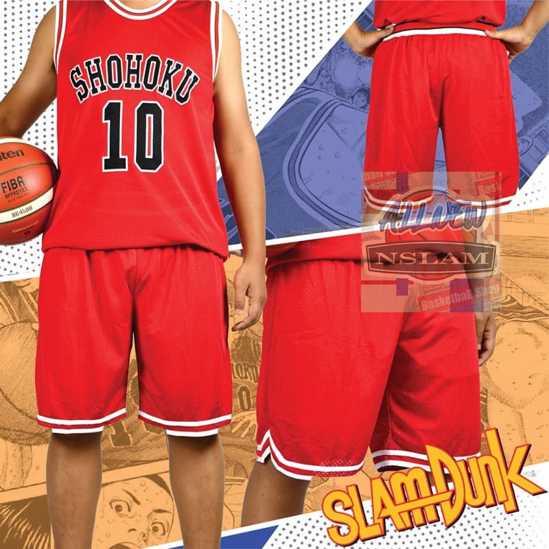 ภาพสินค้ากางเกงบาสเกตบอล การ์ตูน SLAMDUNK Team : SHOHOKU โชโฮคุ กางเกงสแลมดั๊งค์ กางเกงโชโฮคุ จากร้าน nslambasketball บน Shopee ภาพที่ 2