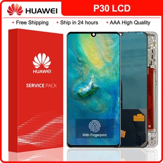 Amoled 6.1&amp;quot;อะไหล่หน้าจอสัมผัสดิจิทัล LCD ELE-L29 ELE-L09 ELE-AL00 แบบเปลี่ยน สําหรับ Huawei P30 Huawei P30 Di