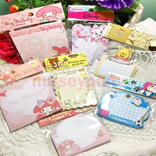 ภาพหน้าปกสินค้ากระดาษโน้ต Sanrio mymelody,marie,doraemon,kuromi,sugarbunny,pooh,kuma,kero ลิขสิทธิ์แท้ ถูกที่สุด ที่เกี่ยวข้อง