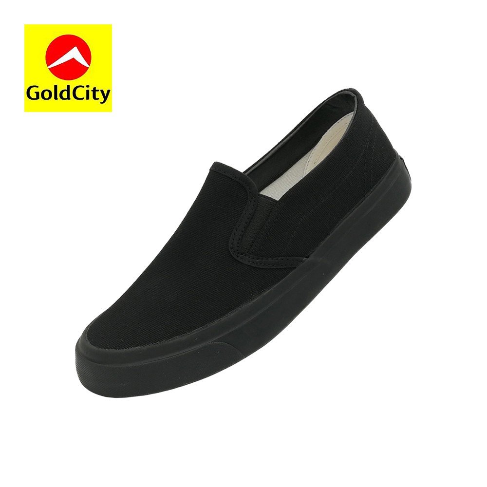รูปภาพของรองเท้าสลิปออน Gold City รหัส NS011 สีดำ/ดำลองเช็คราคา
