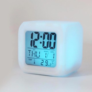 นาฬิกาลูกเต๋า Glowing LED Color Change Digital alarm Clock เปลี่ยนสีได้หลายสีด้วยไฟ LED