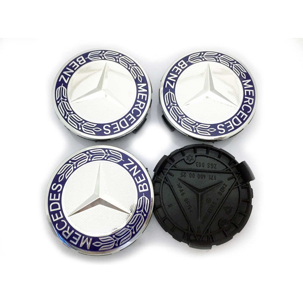 ฝาครอบดุมล้อ-benz-เบนซ์-ช่อมะกอก-75mm-ราคาต่อ-4-ชิ้น