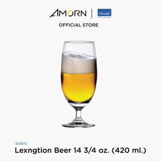 AMORN - (Ocean) 1501B15 Lexngtion - แก้วเบียร์ เล็กซิงชัน โอเชี่ยนกลาส Beer 14 3/4 oz. (420 ml.)บรรจุ 6 ใบ