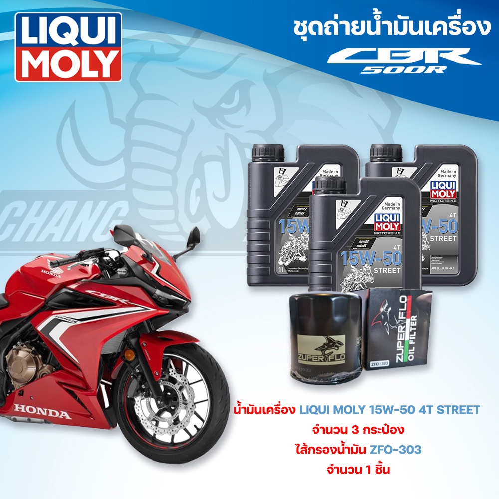 ชุดถ่ายน้ำมันเครื่องสำหรับรถ-honda-cbr500r