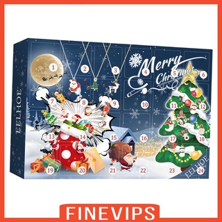 [FINEVIPS] Advent Calendar 2021 24pcs Christmas Tree Hanging Ornaments Decorations Gift