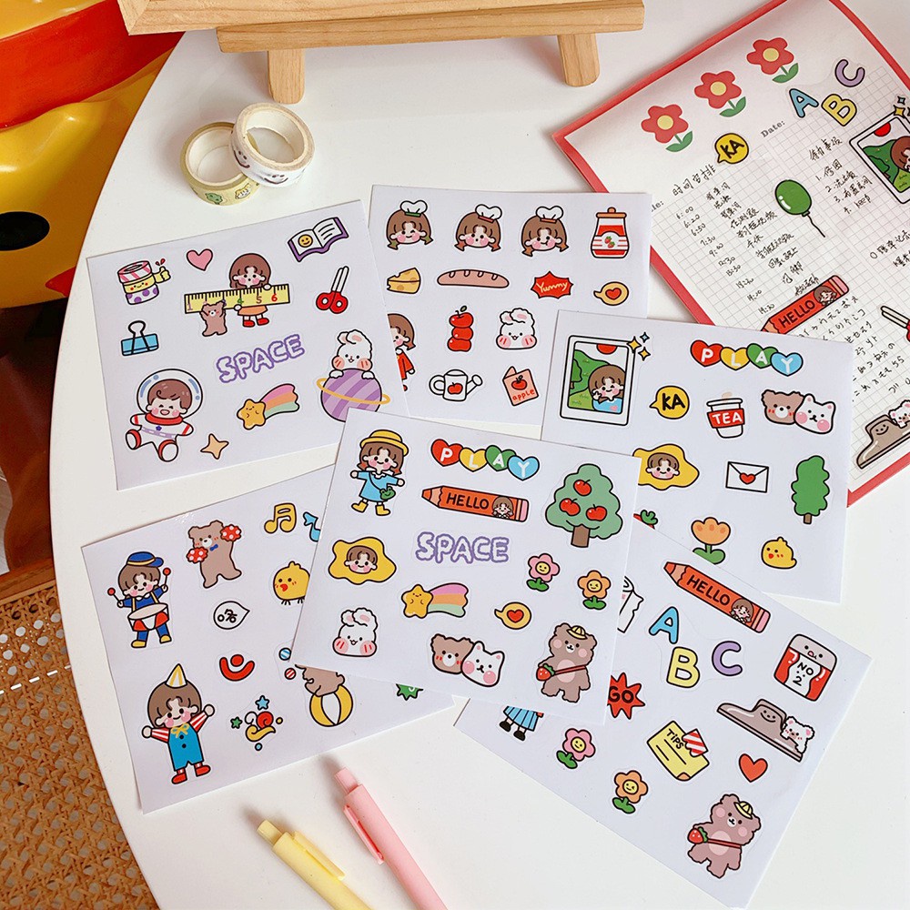 พร้อมส่ง-สติ๊กเกอร์-stickers-ติดไอแพด-สติ๊กเกอร์หมี-สติ๊กเกอร์ติดโทรศัพท์-สติ๊กเกอร์ไดคัท