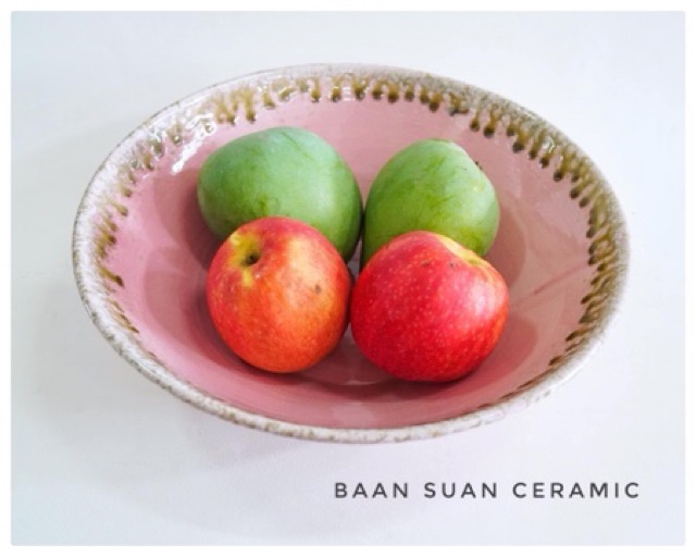 baansuanceramic-จานสลัด-จานผลไม้-จานเซรามิค-ขนาดใหญ่-ตกแต่งร้านอาหาร