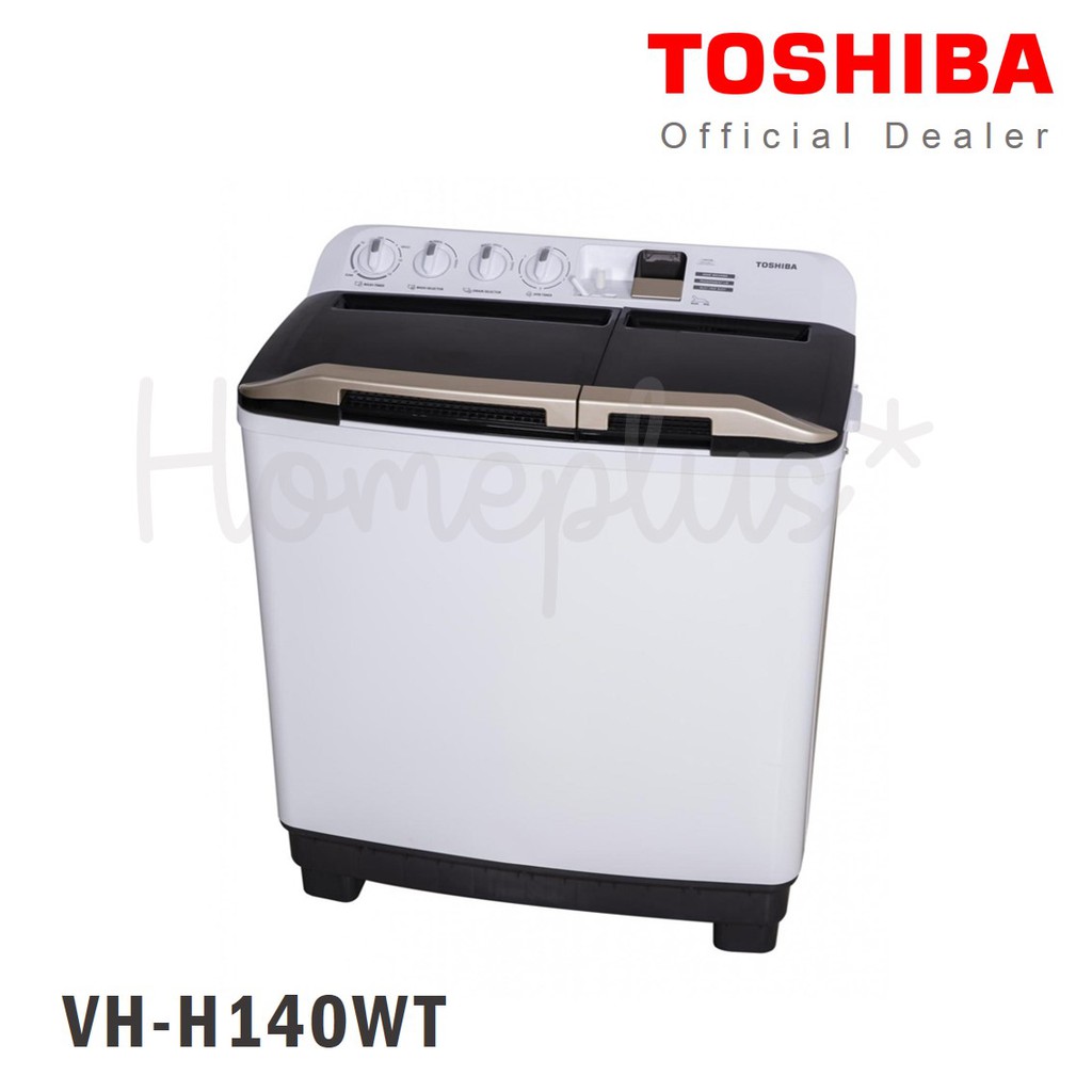 ภาพสินค้าTOSHIBA เครื่องซักผ้าฝาบน 2 ถัง 13 kg รุ่น VH-H140WT / ขนาด ถังซัก 14 kg รุ่น VH-L150MT จากร้าน nitcha_bobo บน Shopee ภาพที่ 2