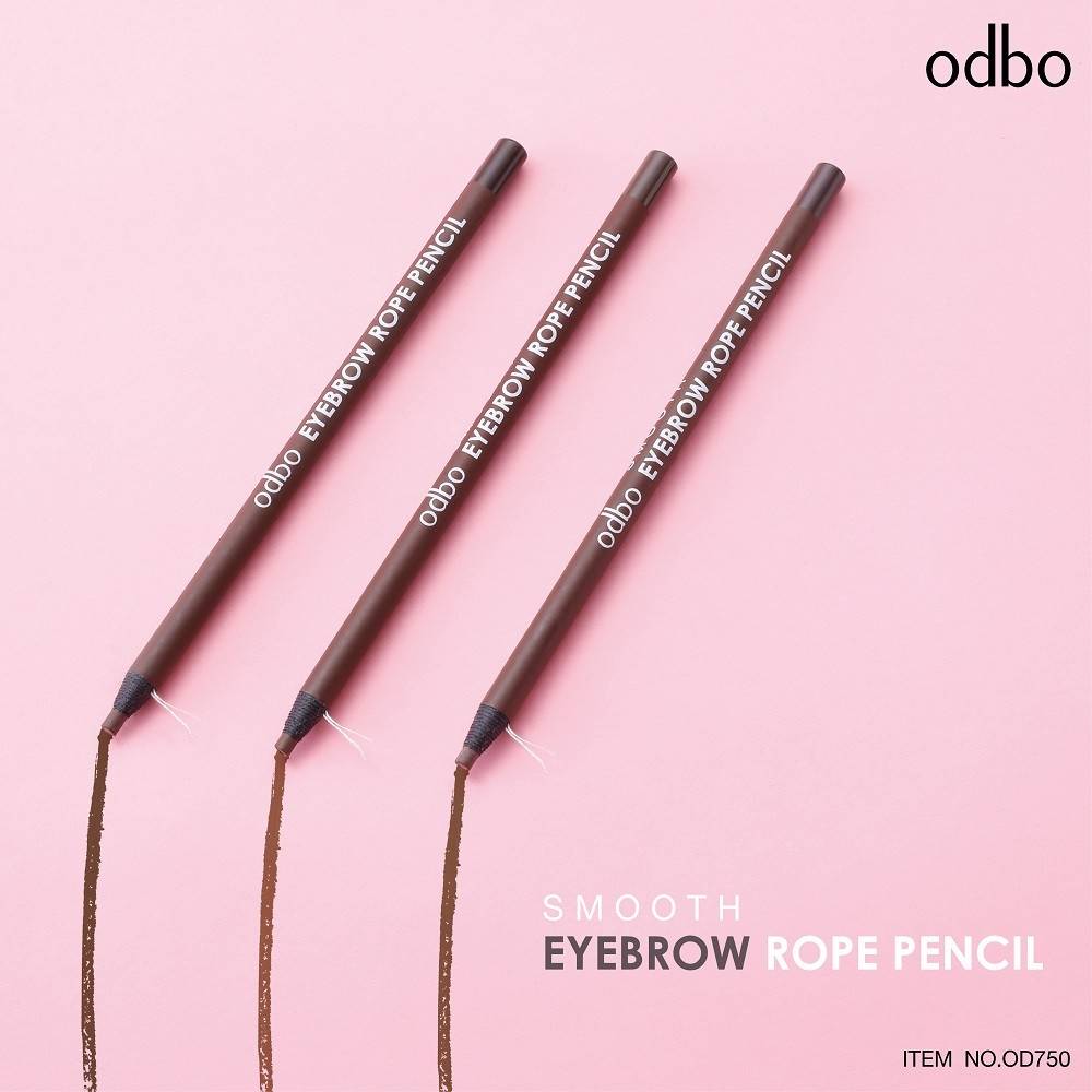 odbo-smooth-eyebrow-rope-pencil-od750-โอดีบีโอ-ดินสอเขียนคิ้ว-พร้อมแปรง-x-1-ชิ้น-abcmall