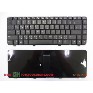 แป้นพิมพ์ คีย์บอร์ดโน๊ตบุ๊ค HP Presario CQ40 CQ41 CQ45 Laptop Keyboard สีดำ (ภาษาไทย-อังกฤษ)