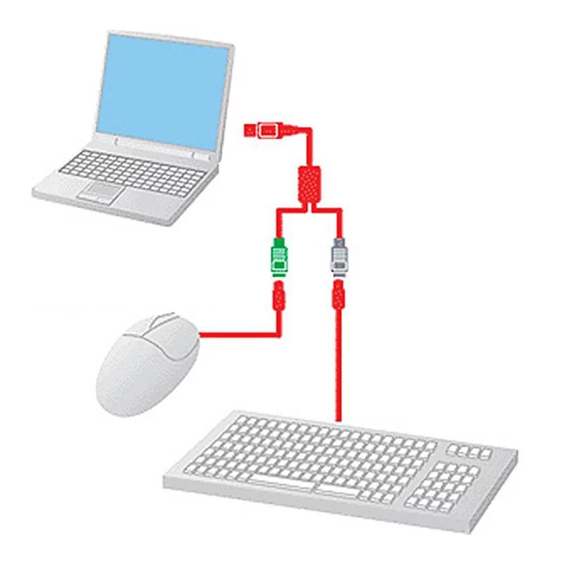 usb-to-ps-2-ps2ชายหญิงสายแปลงอะแดปเตอร์usb-to-ps2อะแดปเตอร์แปลงสายขยายสำหรับเมาส์คีย์บอร์ด