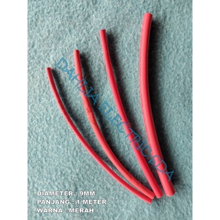 ท่อแยกน้ํามันเชื้อเพลิง (HEATSHRINK) 9 มม. X1 เมตร สีแดง