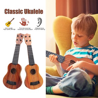 Ukulele กีต้าร์เด็ก ดีดได้จริง สีสันสวยงาม มี 2 แบบให้เลือก เสียงดีราคาประหยัด กีต้าร์ของเล่น