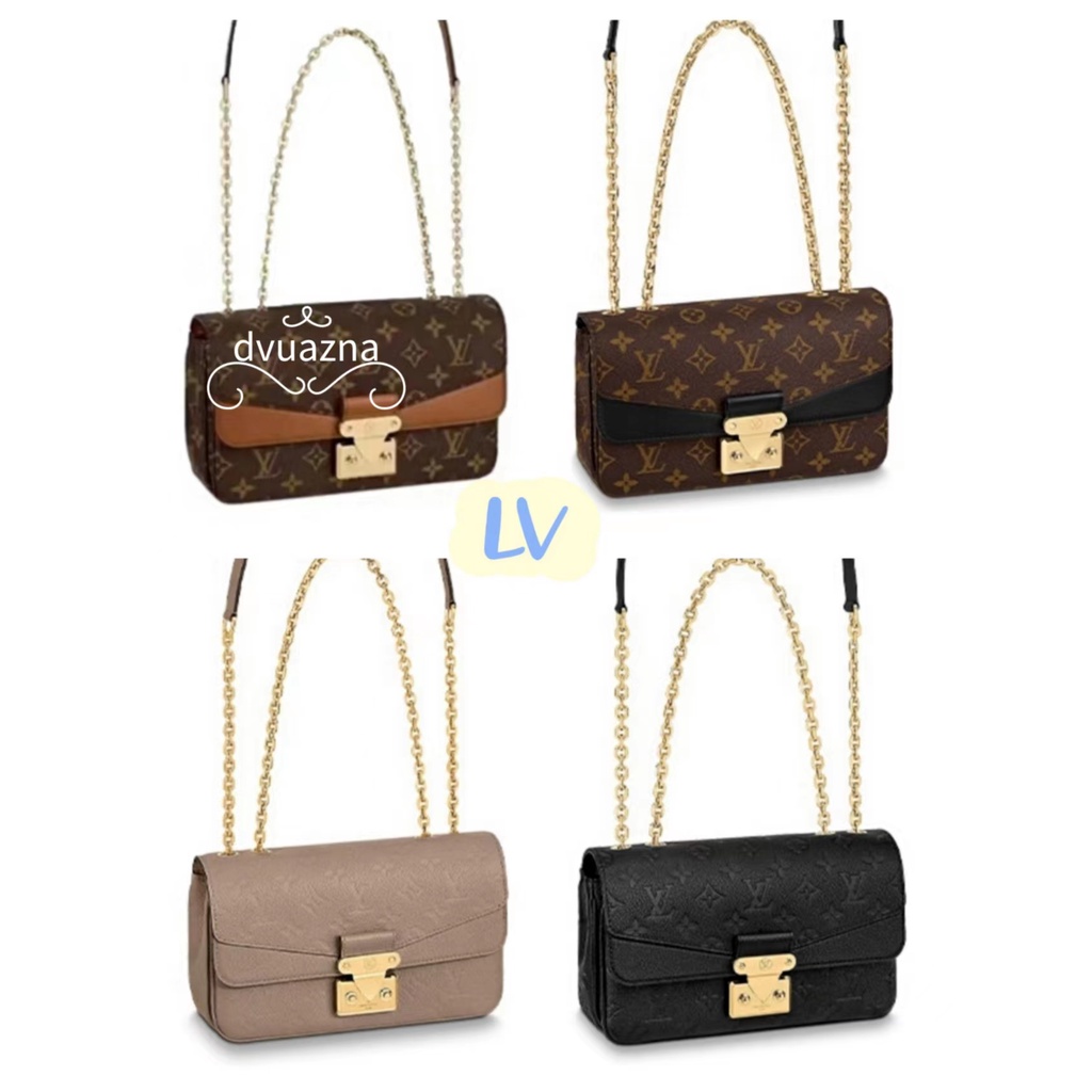 ของแท้-louis-vuitton-lv-marceau-canvas-chain-shoulder-crossbody-bag