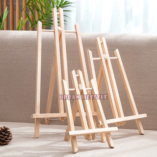 ขาตั้งไม้ สำหรับวาดรูป วางกรอบรูป วางแท็บเล็ต วางipad หรือ ตกแต่งห้อง Wooden Easel ตัวยึดเป็นน็อต ขนาด 30 / 40 / 50 cm