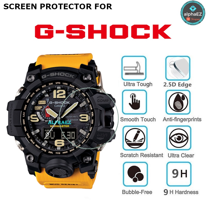 casio-g-shock-gwg-1000-1a9-mud-master-series-9h-ฟิล์มกระจกนิรภัยกันรอยหน้าจอ-gwg-1000