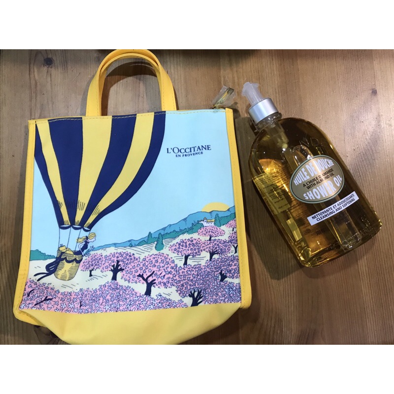 ️ของแท้ L'OCCITANE ALMOND SHOWER OIL 500ML แถมกระเป๋า ป้าย King Power